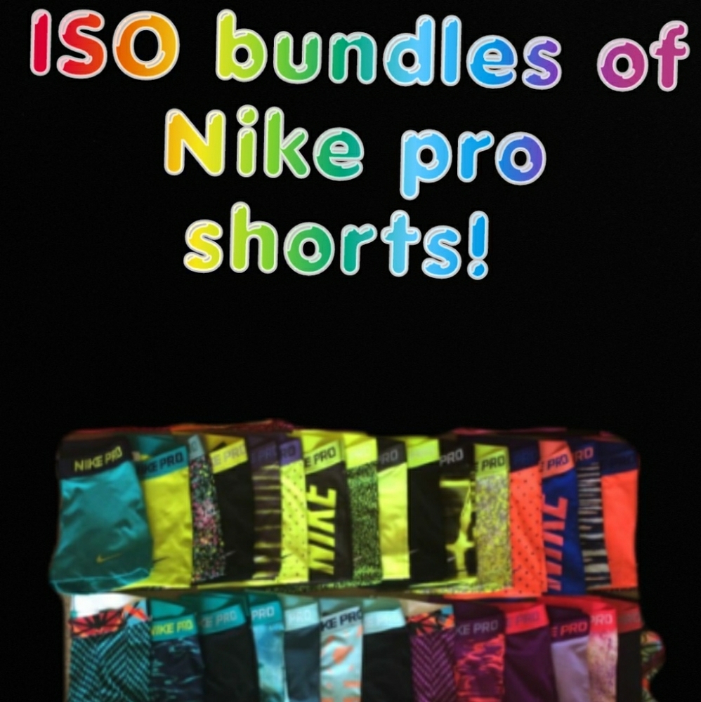 ISO bundle of Nike pro shorts